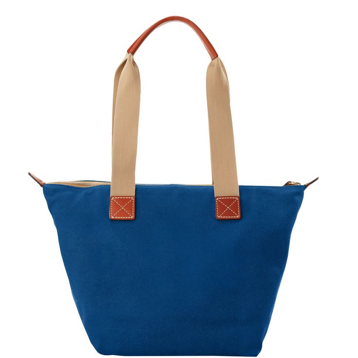 A Total Classic  A classic silhouette meets iconic lightweight Italian cotton canvas in this casual carryall, perfect for warm weather adventures and more. Blue Coated Canvas Shoulder Bag For Everyday Use, Blue Tote Shoulder Bag For Weekend Trips, Casual Canvas Shoulder Bag For Weekend, Casual Blue Canvas Bag, Blue Canvas Bag With Canvas Lining For Travel, Blue Tote Weekender Bag For Weekend Trips, Casual Shoulder Bag With Canvas Lining For Weekend, Casual Canvas Bags For Weekend, Casual Blue Weekender Bag For Weekend Trips