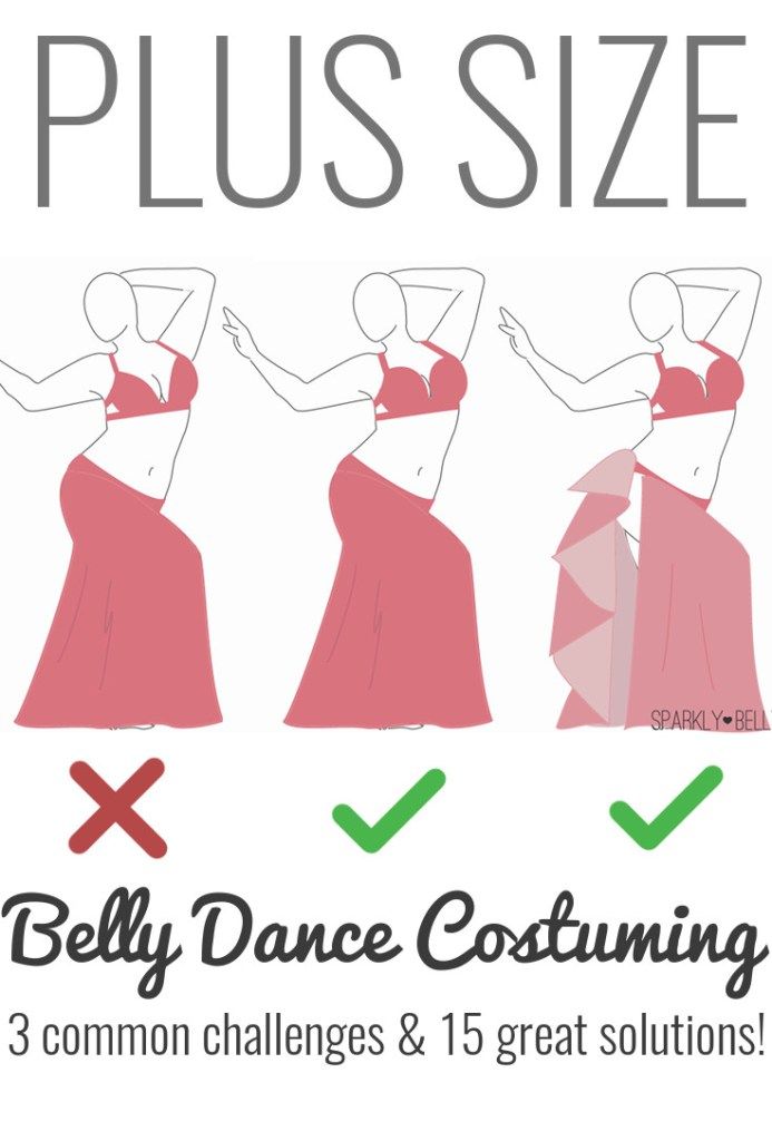 the belly dance costume is shown in three different stages, including 3 common challenges and 15 great solutions