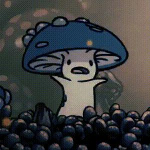 an image of a cartoon character with a mushroom on his head