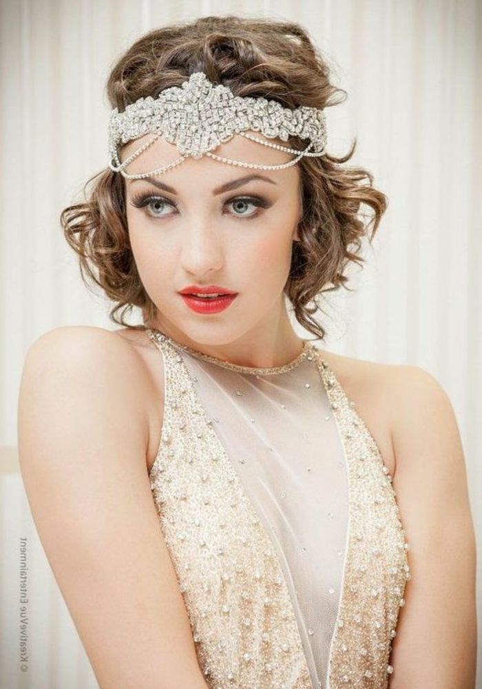 Idda Van Munster, Gatsby Headband, Chain Headband, Great Gatsby Fashion, Gatsby Theme, Great Gatsby Wedding, Gatsby Dress, Gatsby Style, Look Retro