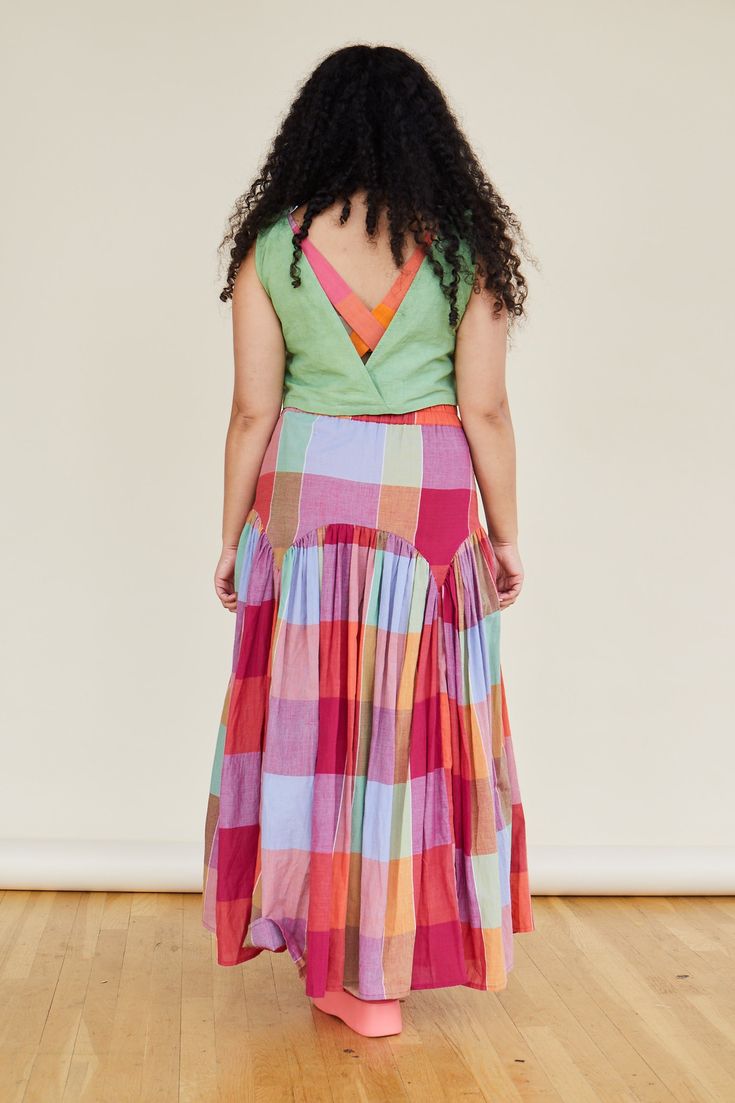 Multicolor Relaxed Maxi Skirt With Gathered Detail, Relaxed Multicolor Gathered Maxi Skirt, Fitted Cotton Skirt With Smocked Back, Elegant Multicolor Maxi Dress With Elastic Waistband, Casual Maxi Dress With Tiered Gathered Skirt, Casual Maxi Dress With Gathered Tiered Skirt, Fitted Tiered Maxi Skirt With Pleated Waist, Multicolor Cotton Maxi Skirt With Elastic Waistband, Summer Maxi Skirt With Ruched Detail