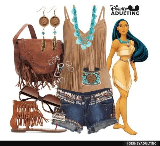 Disneybound Outfits Summer, Disneybound Princess, Pocahontas Outfit, Disney Character Outfits, Disney Bound Outfits Casual, Disneyland Planning, Disney Products, Disney Dress Up, Disney Princess Outfits