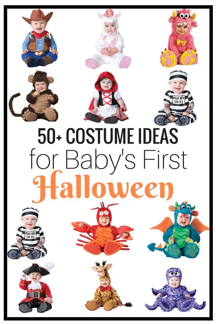 the 50 costume ideas for baby's first halloween are featured in this book cover