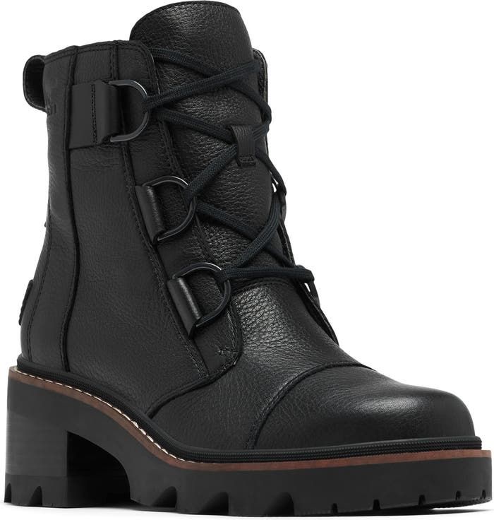 SOREL Joan Now Lace-Up Boot (Women) | Nordstrom Housewife Fashion, Fashion Date Night, Work Wear Casual, Lace Up Boots Women, Outfits Vacation, Sorel Joan, Night Out Outfits, Cozy Outfits, Lace Up Combat Boots