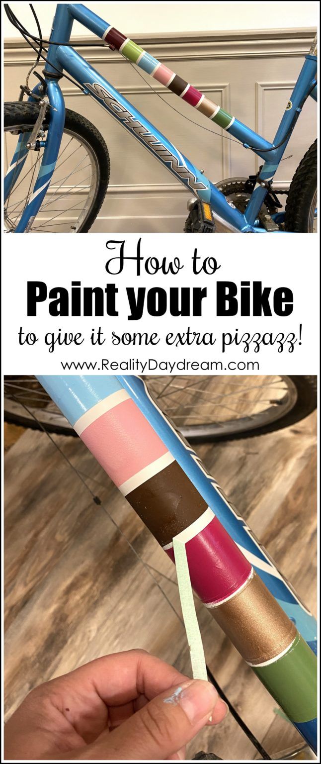 a bicycle with paint on it and the words how to paint your bike to give it some extra space?