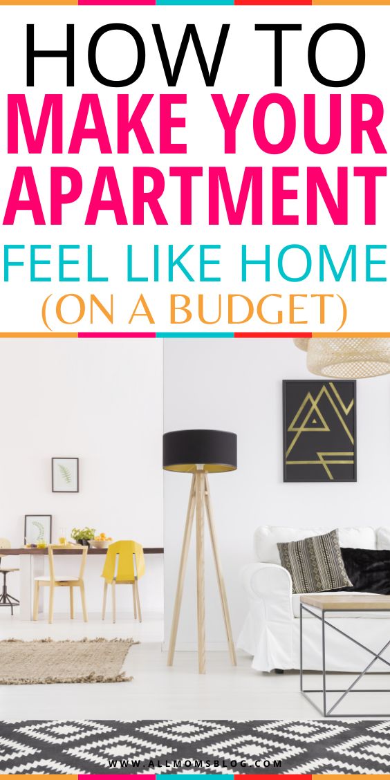 the cover of how to make your apartment feel like home on a budget