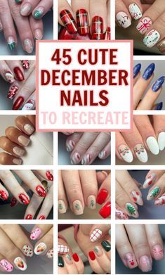 Holiday Dip Nails Christmas, Short December Nails, Holiday Dipped Nails, December Nail Colors, December Nails Simple, Simple December Nails, Nail Ideas December, Christmas Dipped Nails Ideas, December Nail Designs