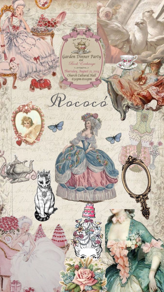 an image of a collage with many different things in the background, including dolls and other items