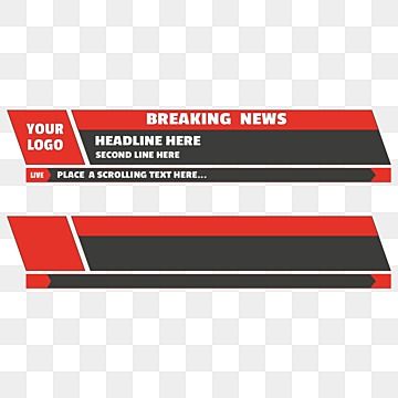 two red and black business banners with text on the bottom one is for breaking news