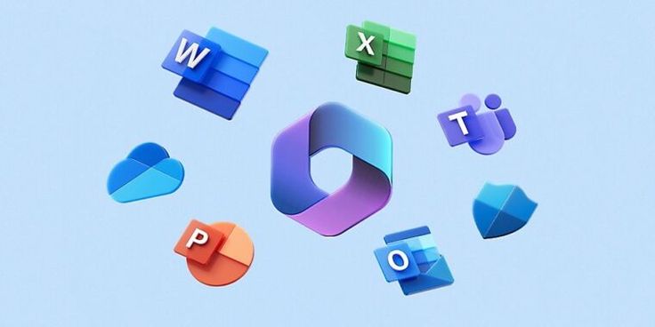 several different types of 3d letters floating in the air