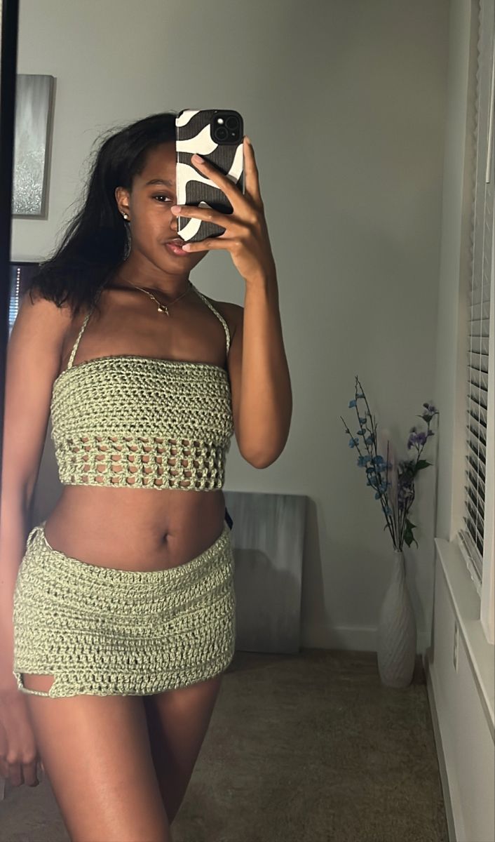 Baddie Crochet Outfits, Baddie Crochet, Boho Baddie, Lingerie Crochet, Crochet Fits, Bored List, Secret Aesthetic, Crochet Lingerie, Crochet Outfits