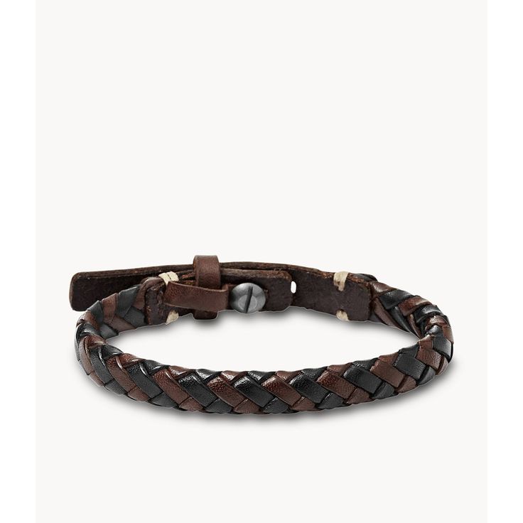 Our brown and black braided leather cuff is a must-have accessory for any man. Classic Black Braided Bracelet, Modern Brown Leather Wristband, Adjustable Modern Braided Bracelets, Classic Braided Leather Bracelets, Black Leather Casual Wristband, Casual Black Leather Wristband, Masculine Adjustable Braided Bracelets With Leather Strap, Brown Leather Strap Wristband For Everyday, Masculine Adjustable Braided Leather Bracelet