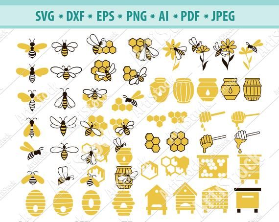 bees and honeycombs svg files