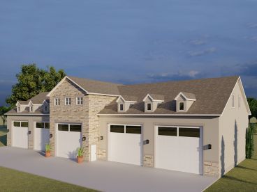 this is an artist's rendering of two garages