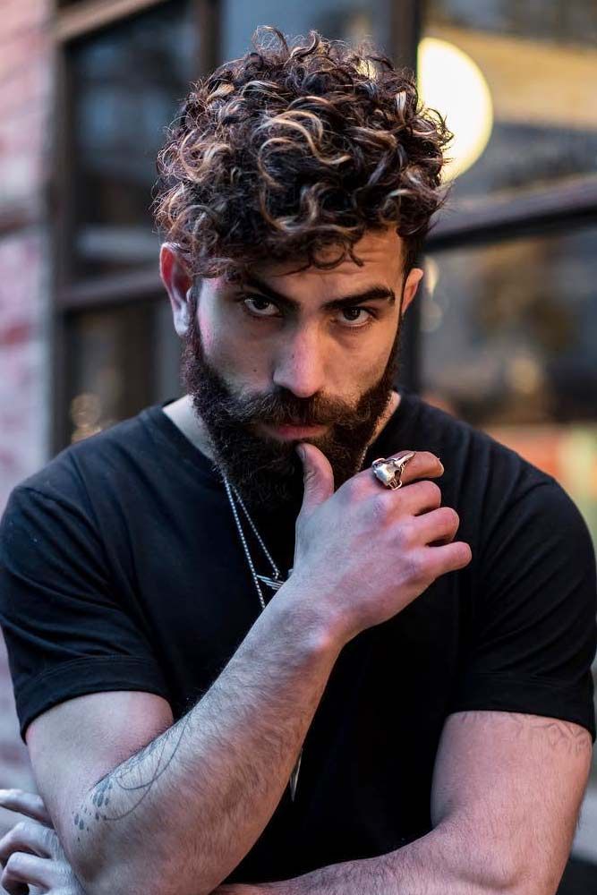 Curly Quiff Hairstyles Men, Curly Hairstyles Male, Curly Hair And Beard, Mens Curly Hair, Hairstyle Mens, Trend Hairstyle, Mens Hairstyles Curly, Men's Curly Hairstyles, Curly Cuts