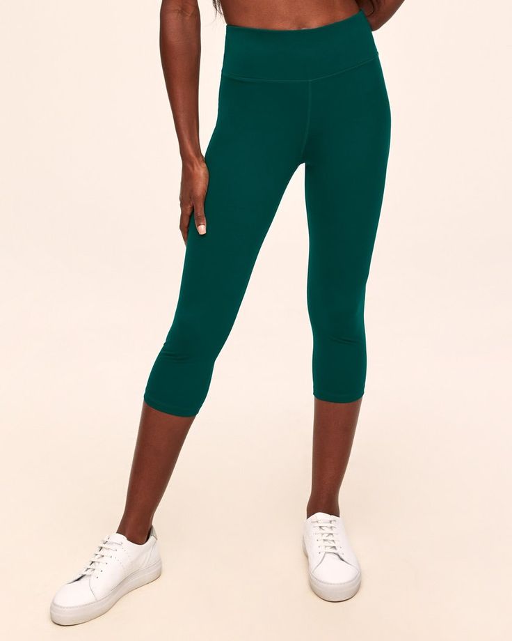 A colorful twist on your everyday legging, this high-waisted look is cropped for a mid-calf cut—giving them a cool, casual, wear-with-anything kind of feel. (Available in sizes XS–4X!) Athleisure Leggings With Contoured Waistband, Medium Support, Fitted Gym Activewear Capri Length, Athleisure Yoga Leggings With 5-inch Inseam, Athleisure Leggings For Yoga With 5-inch Inseam, Fitted Activewear For Gym Capri Length, Fitted Activewear For Gym In Capri Length, Fitted Capri Length Activewear For Gym, Yoga Leggings With Contoured Waistband And Medium Support, Compressive Yoga Pants With 5-inch Inseam For Workout