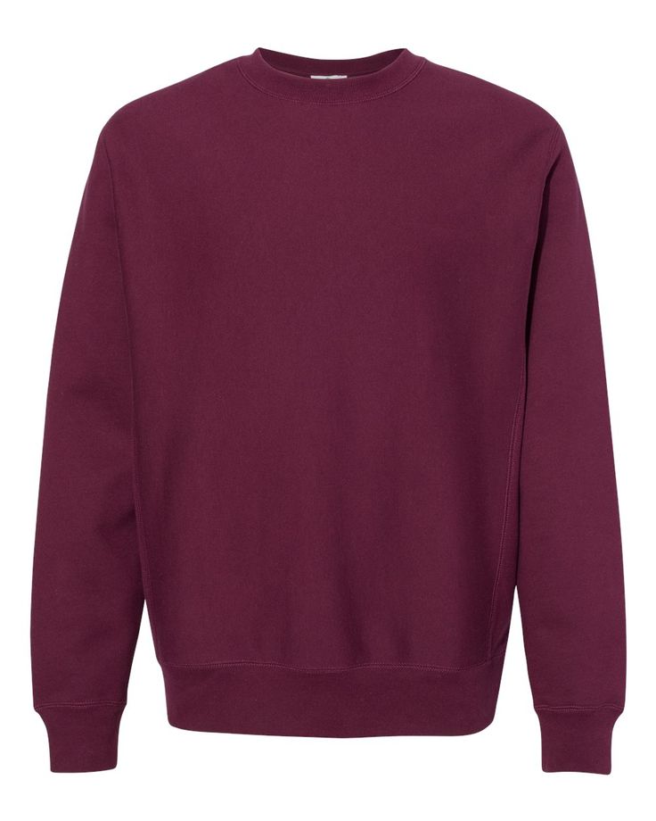 Legend - Premium Heavyweight Cross-Grain Crewneck Sweatshirt - MAROON - XS | Independent Trading Co. Legend - Premium Heavyweight Cross-Grain Crewneck Sweatshirt in Maroon Size XS | Cotton/Polyester Blend Maroon Crewneck, Maroon Sweatshirt, Wardrobe Capsule, King Fashion, Blank Apparel, Maroon Sweater, Woven Label, Alternative Outfits, Athletic Fashion