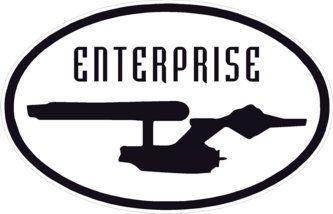 the enterprise logo is shown in black and white