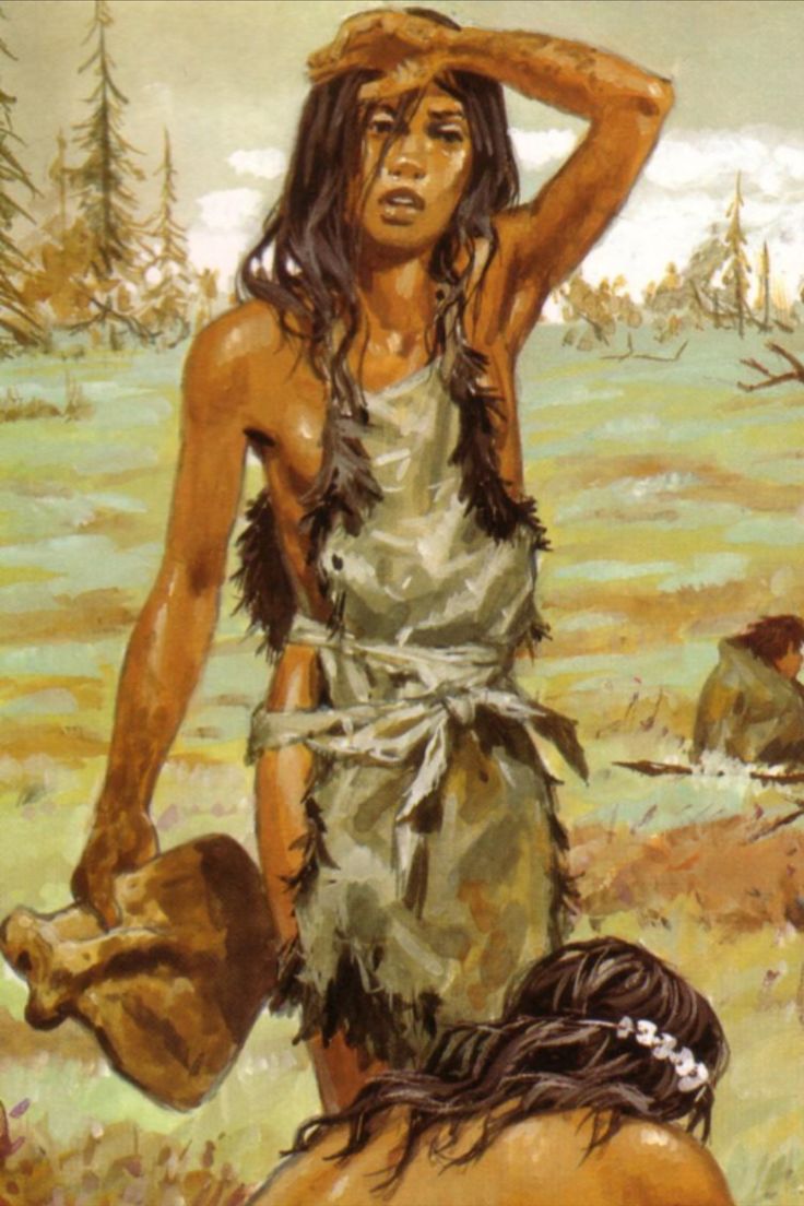 a painting of a native american woman holding her head