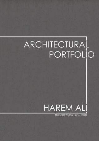 the cover of an architectural portfolio book