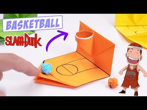 Mini Basketball Game Diy, Basketball Crafts For Kids, Basketball Craft, Basketball Diy, Basketball Project, Papercraft Templates Printables, Basketball Crafts, Basketball Activities, Moving Toys