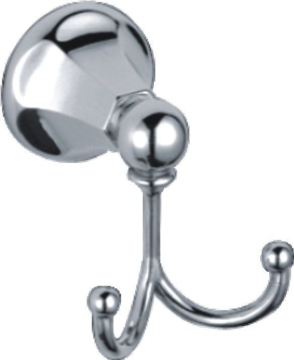 an image of a chrome ball and hook on a white background with clipping for text