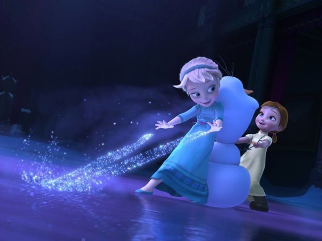 the frozen princess and her friend are dancing together