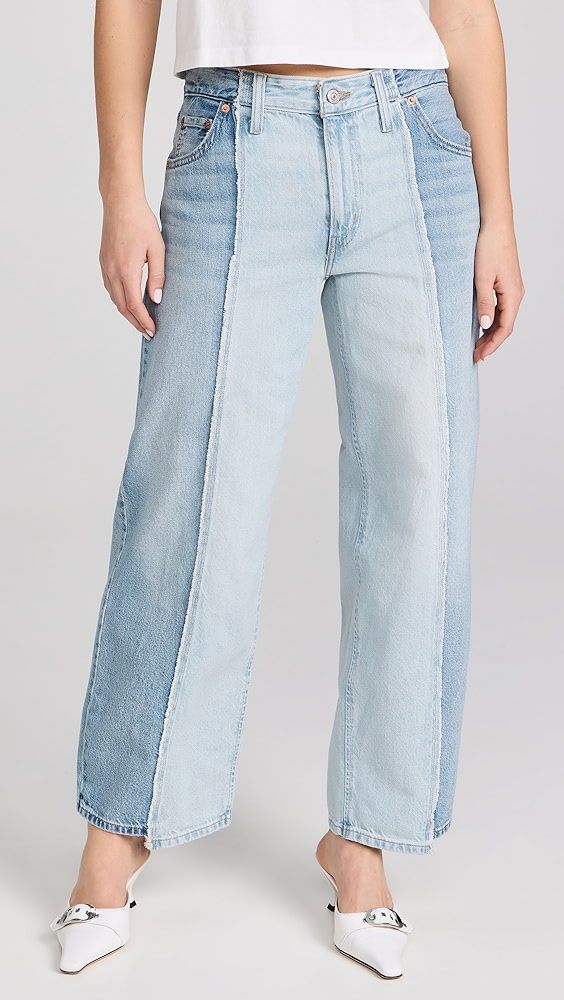 Levi's Baggy Dad Jeans | Shopbop Denim Cropped Straight Leg Jeans With Contrast Stitching, Mid-rise Flare Jeans With Contrast Stitching In Medium Wash, High Rise Cropped Denim Jeans With Contrast Stitching, High-rise Cropped Denim Jeans With Contrast Stitching, High Rise Cropped Jeans With Contrast Stitching, Mid-rise Denim Flare Jeans With Seam Detailing, Medium Wash Jeans With Seam Detailing And Cropped Leg, Denim Jeans With Contrast Stitching And Cropped Leg, Medium Wash Mid-rise Jeans With Contrast Stitching