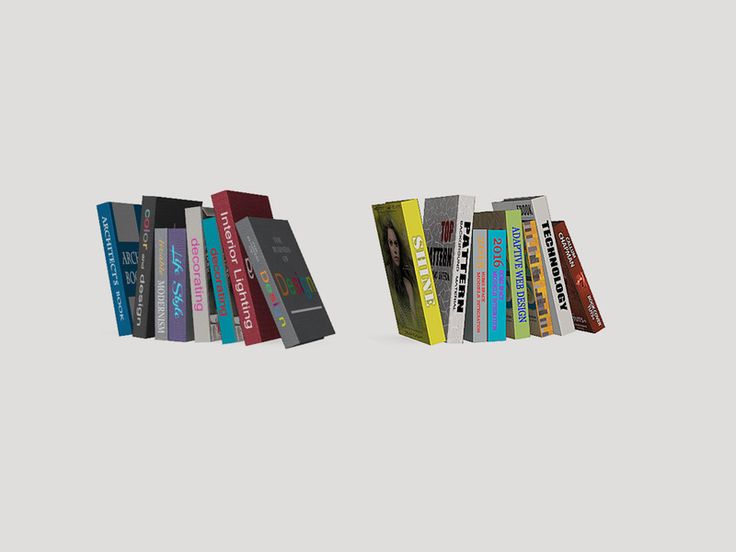 a row of books sitting next to each other in front of a gray background with the same book on it