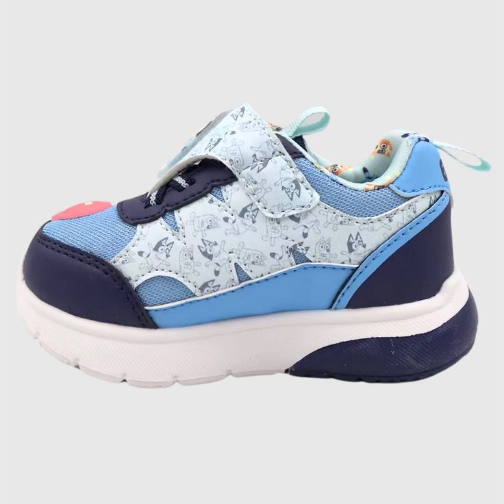 The BBC Toddler Athletic Sneakers in Blue are designed with your kid's comfort in mind. These sneakers feature a neoprene insole material that provides cushioning and support for prolonged wear. The hook-and-loop closure ensures a secure fit, while the pull-loops and elastic laces make them easy to put on and take off. The light-up detail adds a playful touch to any outfit, making these Toddler Athletic Sneakers in Blue perfect for daily wear. Blue Slip-resistant Running Shoes For Jogging, Blue Slip-resistant Sneakers For Training, Blue Slip-resistant Training Sneakers, Blue Training Sneakers With Elastic Laces, Blue Scratch-resistant Running Shoes For Training, Blue Functional Sneakers For Jogging, Navy Breathable Training Sneakers, Blue Sneakers With Elastic Laces For Training, Functional Blue Sneakers For Jogging