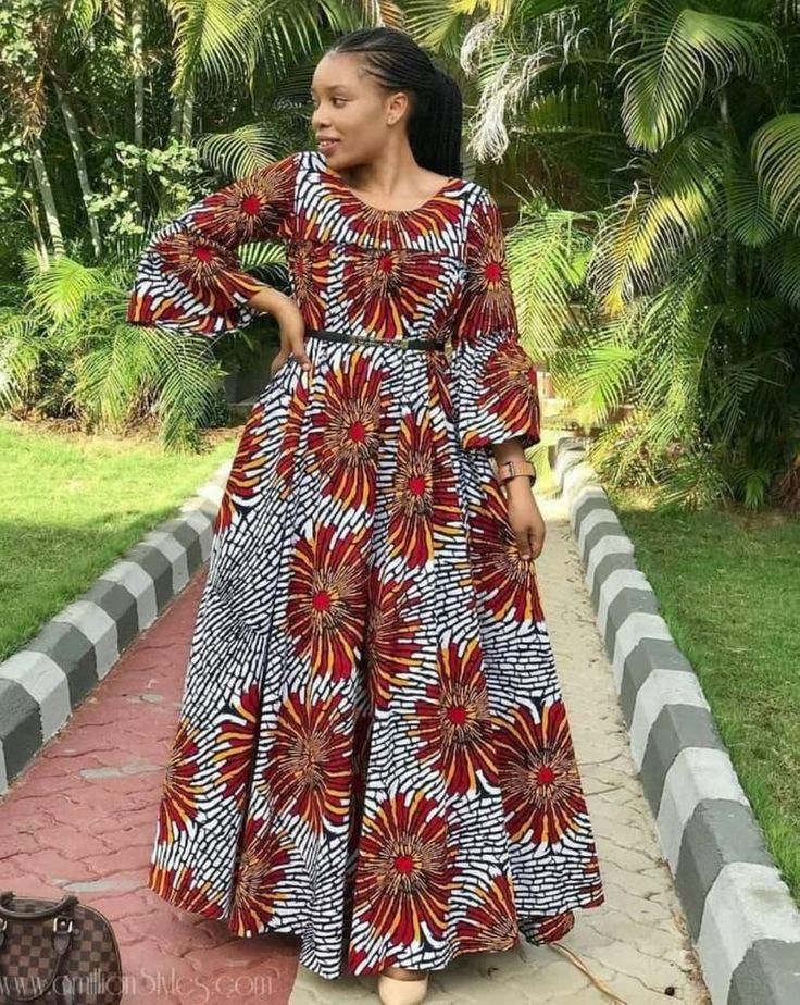 Dresses African Fashion, African Attire Dresses, Long African Dresses, Ankara Dress Styles, Dresses African, Ankara Gowns, Best African Dresses, African Dresses Modern, Afrikaanse Mode