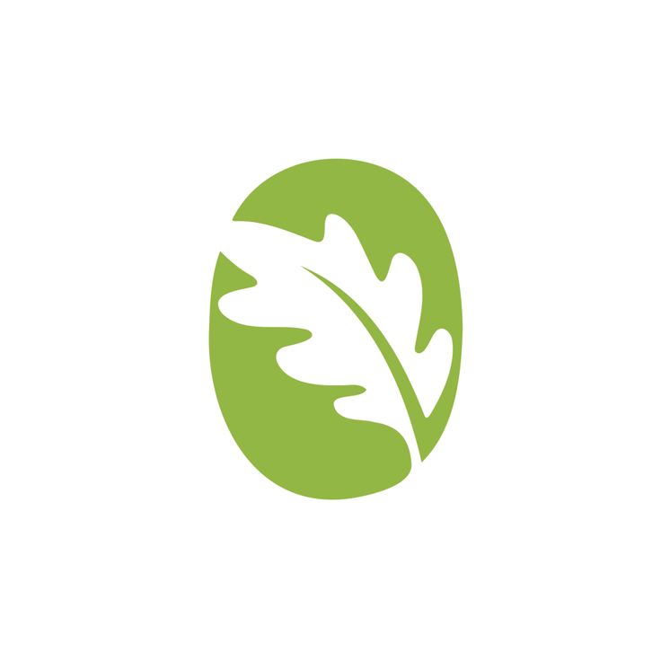 a green leaf logo on a white background