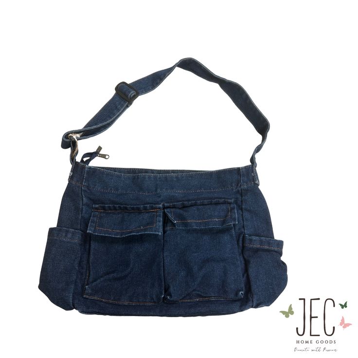 Be bold and adventurous with our Denim Oversized Shoulder Bag! This spacious bag features multiple pockets for convenient storage, including two front and two side pockets. With a zipper closure and interior zipper pocket, your belongings will stay secure as you take on any challenge. Utility Shoulder Bag With Functional Pockets For Everyday, Utility Shoulder Bag With Multiple Pockets For Travel, Denim Shoulder Bag With Zipper For Travel, Utility Bags With Functional Pockets, Utility Bags With Functional Pockets Rectangular, Utility Bags With Functional Pockets For Everyday Use, Everyday Utility Bags With Functional Pockets, Utility Bag With Functional Pockets For Everyday Use, Utility Bags With Functional Pockets And Rectangular Shape