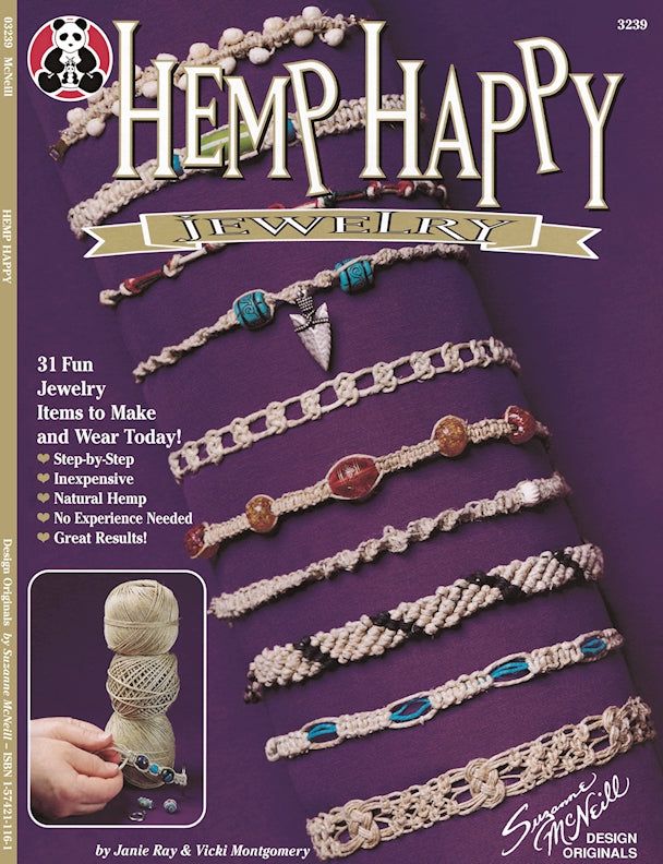 the cover of hemphapy jewelry magazine, featuring bracelets and beadwork