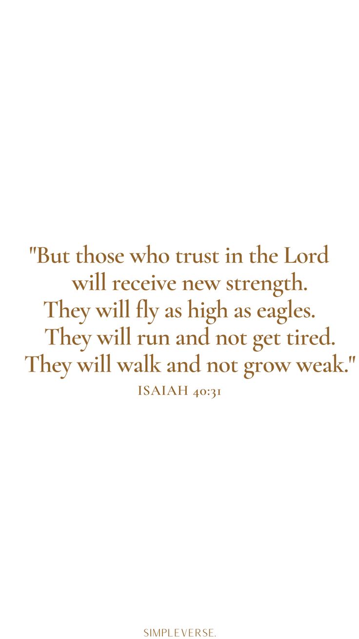 an image with the words, but those who trust in the lord will receive new strength