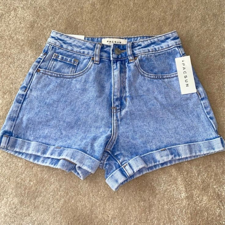 Shorts From Pacsun In Prism Blue Wash. Comfortable And Flattering. Never Worn (With Tags). Originally $39.99 And Size 23. Obx Clothes, Pacsun Shorts, Cuteness Overload, Pacsun, Jean Shorts, Outfit Ideas, Color Blue, Cute Outfits, Womens Shorts