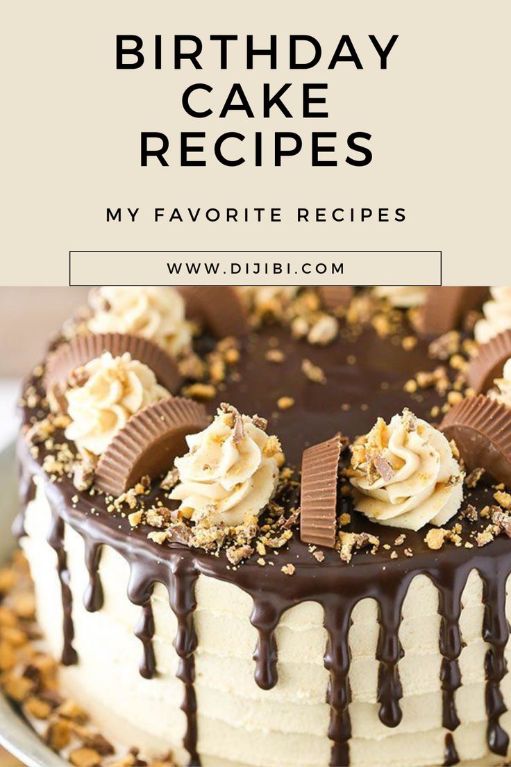 a birthday cake with chocolate and cream frosting