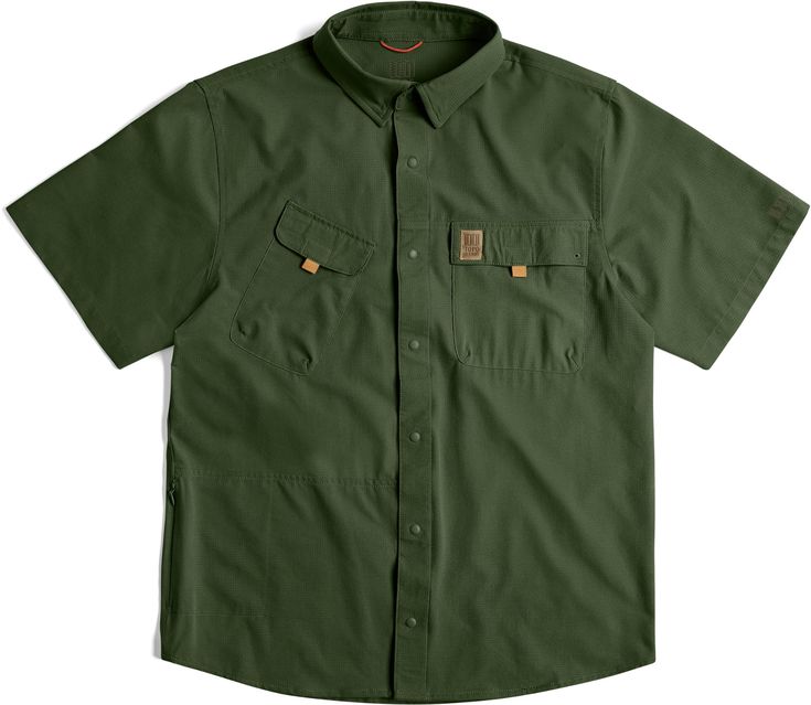 Inspired by classic outdoor and modern mountain culture  the men's Topo Designs Retro River shirt has a relaxed fit and lightweight and breathable fabric to keep you cool and dry in warmer temps. Casual Durable Shirt For Outdoor, Short Sleeve Moisture-wicking Shirt For Outdoor, Moisture-wicking Short Sleeve Outdoor Shirt, Outdoor Moisture-wicking Short Sleeve Shirt, Moisture-wicking Short Sleeve Shirt For Outdoor, Functional Moisture-wicking Shirt For Outdoor, Functional Moisture-wicking Outdoor Shirt, Outdoor Khaki Relaxed Fit Shirt, Khaki Relaxed Fit Shirt For Outdoor