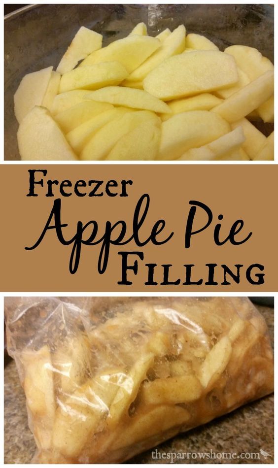 freezer apple pie filling is the perfect way to use up those leftover apples