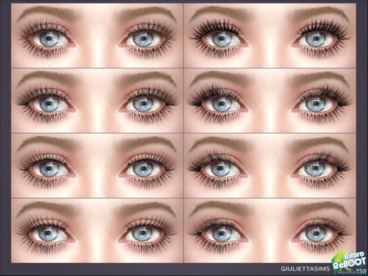 many different types of blue eyes with long lashes