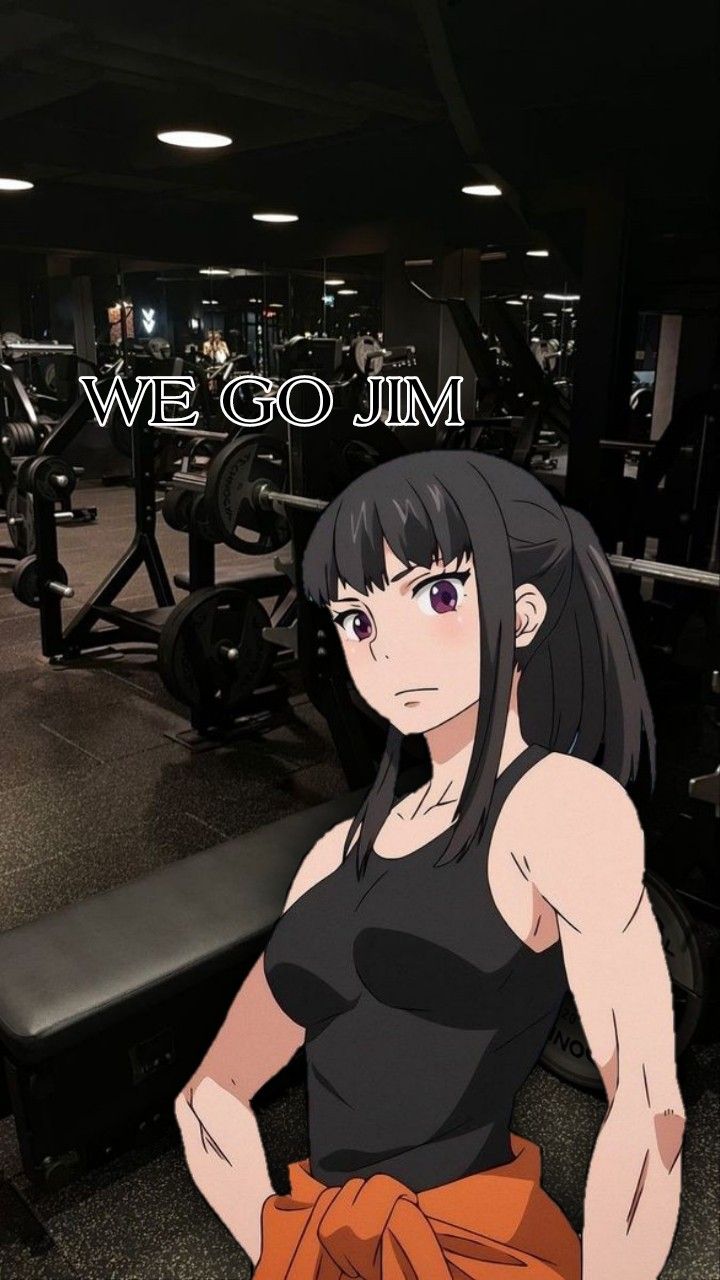 We Go Gym Anime, Muscle Mommy Wallpaper, Animes Gym Girl, Anime Gym Wallpaper, Gym Wallpaper, Gym Art, Gym Aesthetic, Cyberpunk Anime, Anime Pixel Art