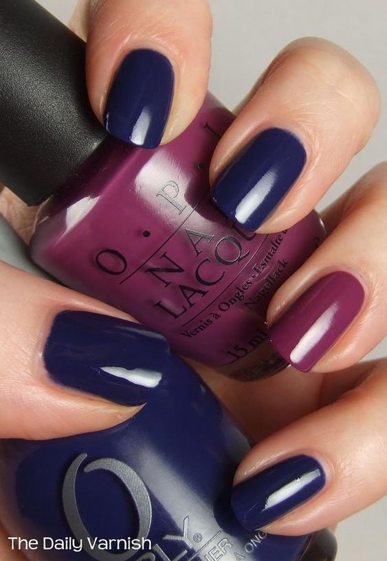 nail art desine Late Summer Nails Color Dip, November Nails Colors, Maroon Nails, November Nails, Nagel Tips, Blue Nail, Colorful Nail Designs, Fall Nail Colors, Accent Nails