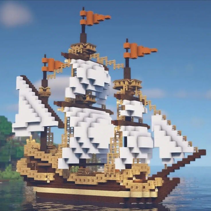 Have you ever dreamt of sailing through the immense sea with a medieval ship? Now you can make a medieval ship to use as a base! This wild and detailed ship gives you everything that you need. With enough customization and a spacious interior, you can make much room for your storage and other crafting materials. Boat House Ideas, House For Minecraft, House Ideas For Minecraft, Medieval Ship, Ideas For Minecraft, Minecraft Mobile, Ship House, Minecraft House Ideas, Minecraft City Buildings