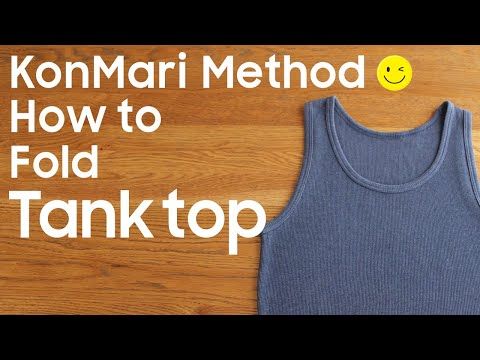 a tank top with the words kommari method how to fold a tank top