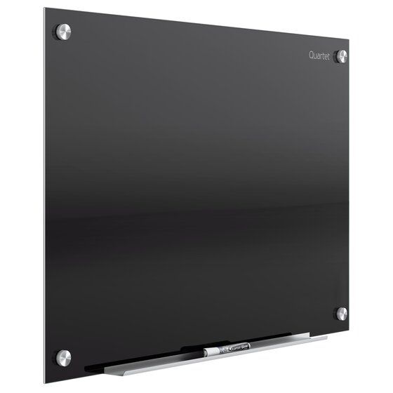 an image of a black and silver wall mounted display case with two screws on each side