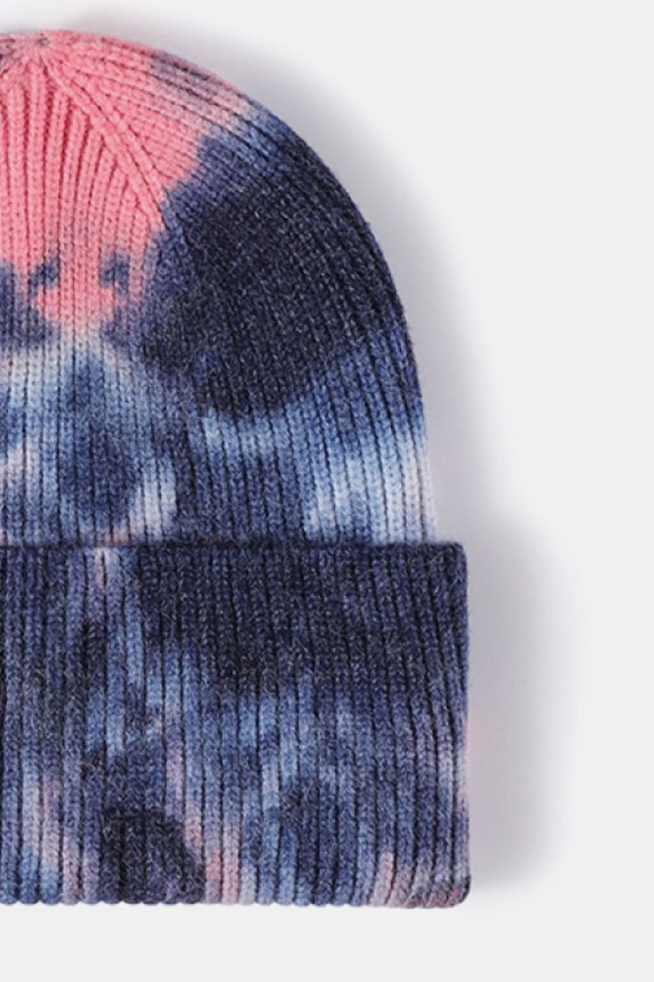 Picture style: Flat lay Type: Beanie Pattern type: Tie-dye Material: 50% viscose, 30% polyester, 20% nylon Imported Product measurements: Height: 8.0 inWidth: 8.0 inCircumference：21.0-23.5 in Picture Style, Beanie Pattern, Knit Beanie Hat, Charming Charlie, Navy Pink, Style Gift, Beanie Hat, Knit Beanie, Beanie Hats