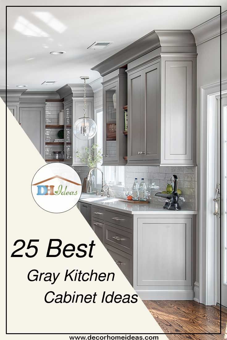 the 25 best gray kitchen cabinet ideas