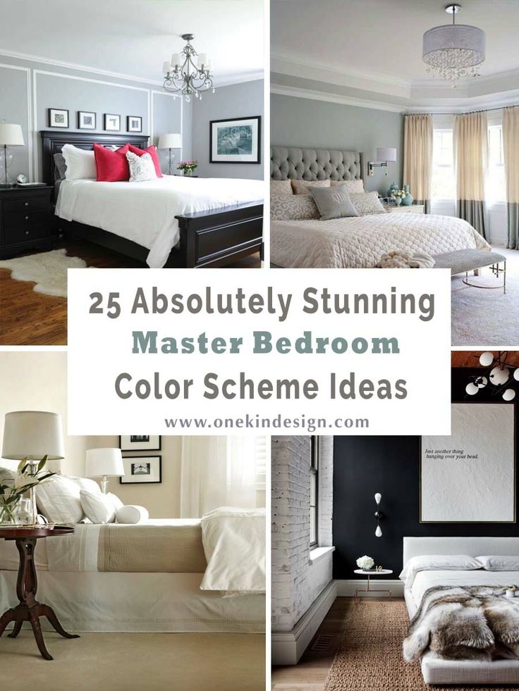 the collage shows different types of bedroom decor