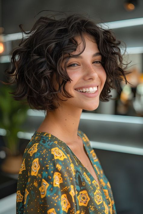 Layered Bob Curly Hair, Short Dark Curly Hair, Curly Cut Short, C4 Hair, Short Curly Hair Women, Pixie Haircut Curly Hair, Curly Bob Hair, Wendy Hair, Short Curly Hairstyles For Women