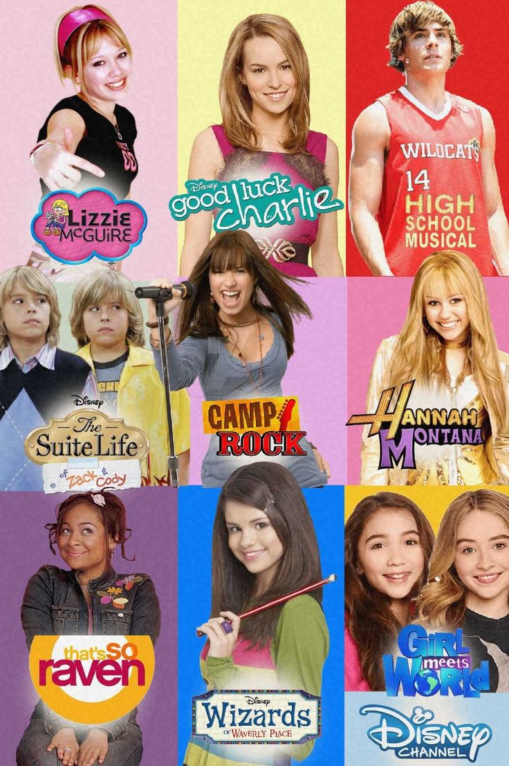 the cast of wizards high school musical is shown in this collage from various tv shows